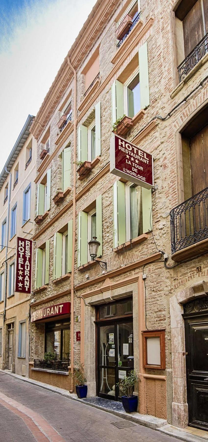 Hotel" La Tour De L'Horloge " Rivesaltes Eksteriør billede